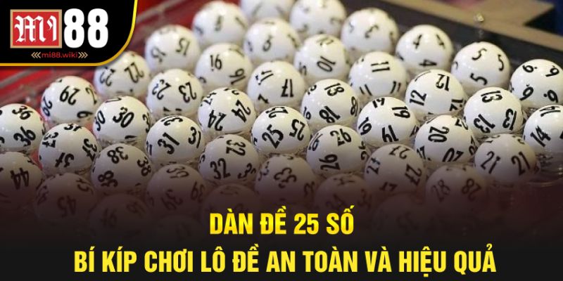 dàn đề 25 số